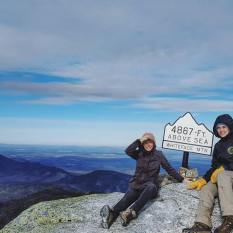 Marlena and Rebecca at the Summit of Whiteface Mountain, photo by Michaela Aney
